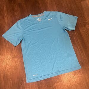 Men’s Nike Blue V-neck Loose Dri-fit T-shirt